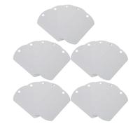 Artibetter 25pcs Aluminum Dog Name Tags Blank Silver Cattle Ear Tags Lightweight Decorative Pet Collar Id for Outdoor Use