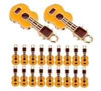 Artibetter 25pcs Music Guitar Charms for Jewelry Making Alloy Pendants for Bracelets Necklace Earrings DIY Craft Supplies Unique Musical Design for Creative Style