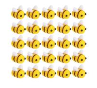 Artibetter 25Pcs Wool Felt Bees for Crafting, Mini Bee Decor for Gender Reveal and Costume Accessories, Easy to Attach on Wire, Wood Stick or Package Box