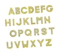 ARTIBETTER 26Pcs Gold Alloy English Letter Charms A-Z for DIY Jewelry Making, Bracelet Ornaments, Sweater Chains, and Pet Collar Accessories