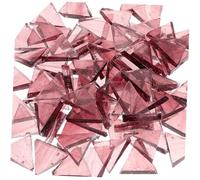 ARTIBETTER 290pcs Iridescent Glass Tiles for DIY Crafts Decorative Pieces for Home Garden and Art Projects for Frames Vases and More