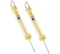 Artibetter 2Pcs 5 Newton Spring Balance Force Scales Tubular Spring Scales for Physics Experiments Teaching Tools Random Color Random Color