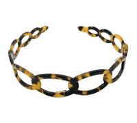 Artibetter 2pcs Acrylic Tortoiseshell Hair Hoop Headbands with Teeth, Comfortable and Easy to Wear Hollow out Design for Everyday Wear and Photo Shoots Random Color