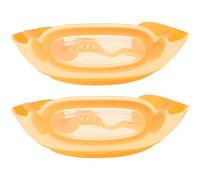 ARTIBETTER 2pcs Adjustable Waterproof Shampoo Visor Bath Cap with Ear and Eye Protection, ’s Hair Wash Cap for Bathing and Shower Use, Orange