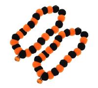 Artibetter 2pcs Adorable Pumpkin Cat Collar with Bell, Washable Nylon Material, Comfortable and Breathable Design, for Halloween Party and Festive Pet Decor