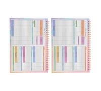 ARTIBETTER 2pcs B5 Expense Tracker Notebook Cash Budget and Weekly Monthly Finance Planner - Undated Bill Organizer for Personal Expense Logging and Savings Planning