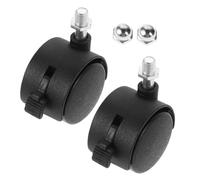 Artibetter 2pcs Baby Chair Replacement Plastic Caster Wheels with Brake for Baby Bath Seat Modifications, Smooth Mobility, Sturdy Pp Material, Suitable for Floor Types, Easy Installation