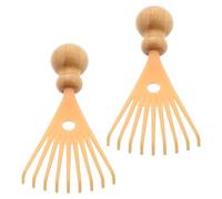Artibetter 2pcs Bamboo Head Massager Scalp Scratcher with Massaging Claw for Relieving Head Fatigue and Resistant to Breaking, Portable Scalp Massager Tool for Travel and Business Trips