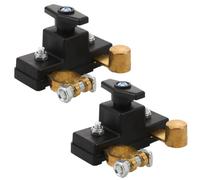 Artibetter 2pcs Battery Disconnect Switch: 12V 24V Universal Compatible - Cut Off Isolator Kill Master Switch for Car Truck RV Marine Boat ATV Automotive Vehicle