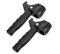 ARTIBETTER 2pcs Black Walking Cane Second Handles for 22mm Tubes, Foldable Cane Accessories with Balance Support Grip, Stand Assist Handles Suitable for Elderly Mobility Aid