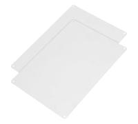 Artibetter 2pcs Blank Aluminum Tags Predrilled Holes, Lightweight Silver Metal Signs for Outdoor Signage and Garden Use, Sturdy DIY Sublimation Blanks for Custom House Signs
