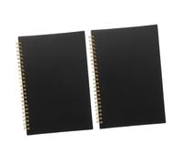 Artibetter 2pcs Blank Grid Accounting Notebook with PP Cover for Efficient Record Keeping for Business and Personal Use the Go