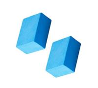 ARTIBETTER 2pcs Blue Multi-Functional Cleaning Sponges for Glass, Mirror and Bathroom Surfaces, Household Descaling and Kitchen Emery Sponge Tools