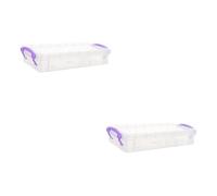 Artibetter 2pcs Box Large Capacity Pencil Box for Students Creative Plastic Pen Holder Frosted Finish Pencil Storage Case for School and Office Use