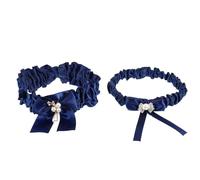 Artibetter 2pcs Bridal Garter Set for Bride Wedding Day, Comfortable Cloth Material with Elegant Pearl Decorated Design, for Wedding Ceremony and Reception Accessories