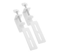 ARTIBETTER 2pcs C Clamp Desktop Mounting Brackets Metal-Painted Carbon Steel White Easy Installation Stable and Reliable Aesthetically Pleasing Versatile Design for Offices and Craft Rooms