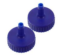 ARTIBETTER 2pcs Calf Feeder Plastic Cap, Cattle Nursing Bottle Cap, Blue Plastic, Wear Resistant Leak-proof, for Lamb and Goat, Farm Use, Dairy Farm