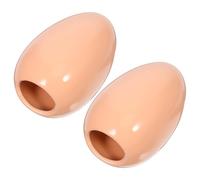 Artibetter 2pcs Ceramic Hamster House Cooling Nests for Small Pets with No Peculiar Smell and Unique Creative Style for Healthy Growth and Summer Comfort Random Color