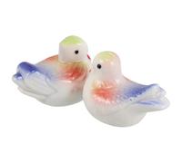 ARTIBETTER 2pcs Ceramic Mandarin Duck Chopstick Holder Spoon Chopstick Rest Porcelain Handmade Tableware Holder for Miniature Landscapes and Home Kitchen Decoration
