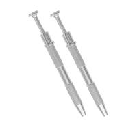 Artibetter 2pcs Claw Pickup Tool Set for Electronic Components and Screws, High Precision Aluminum Grabber for Small Parts, Silver Extractor Suitable for Electronics Repair