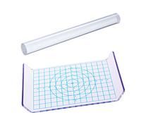Artibetter 2pcs Clay Tool Set Includes Acrylic Roller Pin Acrylic Sheet Board with Grid Polymer Clay Shaping Tool for Pottery Clay DIY Making and Crafts (17x11cm)