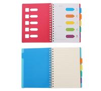 Artibetter 2pcs Coil Notepads Spiral Journal Books with Thickened PP Cover Easy-turn Pages for Daily Schedule and To-do Lists Lightweight Paper Handbooks for Travel and Office Use