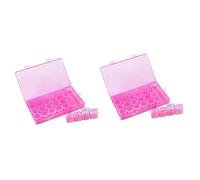 Artibetter 2pcs Compartment Nail Art Organizer Pp Storage Box for Nail Accessories Lightweight and Bead Container Lids for Craft Supplies and Jewelry Storage