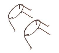 Artibetter 2pcs Cooking Tripod round Boiler Rack Steel Pan Holder with Triangular Legs, for Pots and Wok, Camping Gatherings and Bbq