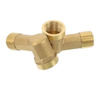Artibetter 2pcs Copper Elbow Fitting, Brass Hose Adapter, 90 Degree Extended Double Male Thread, 1/2 Inch Dn15, Golden, for Plumbing and Hard to Reach Areas
