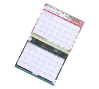 ARTIBETTER 2pcs Desk Calendar Standing Flip Twin Wire Binding Monthly Planner with English Labels Creative Habit Building Check In System for Office and School Desk Organization