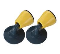 Artibetter 2pcs Door Stoppers Wall Protector Adhesive Mount Plastic Safe Security Door Stop