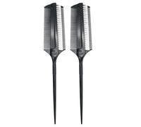 Artibetter 2pcs Double-sided Hair Dyeing Comb Brush for Hair Colour Application, Portable Plastic Multi-purpose Tint Brush with Two in One Design, for Professional Salon and Home Use