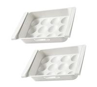 Artibetter 2pcs Egg Container for Refrigerator Multi-grid Egg Case 12-grids Plastic Storage Boxes White Space Saving Creative Appearance Organizing Refrigerator Household Use