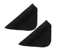 Artibetter 2pcs Fireproof Welding Blanket 20x20 Inch Black Polyester Fiber with Smooth Surface, 3.5mm Thick Heat Resistant Insulation Blanket for Brazing and Outdoor Stove Protection