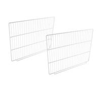 ARTIBETTER 2pcs Heavy-duty Metal Wire Fridge Shelves Replacement Horizontal Divider Rack for Refrigerator Storage Wire Mesh Panel Organizer for Food and Beverage Storage