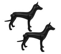Artibetter 2pcs Inflatable Dog Mannequin Stand Pvc Pet Clothing Display Rack Model for Store Counter Boutique Holiday Decor Blow up