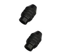 Artibetter 2pcs Keyless Mini Alloy Drill Chuck Adapter Plus Drill Chuck Converter Keyless Holder