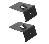 Artibetter 2pcs Lock Box Door Mount Brackets for Over Cabinet and Closet Doors Scratch-Resistant Household Hooks for Key Box Holder and Bag Storage Easy Installation Black