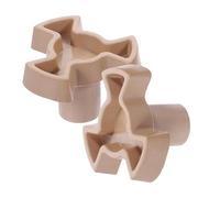 Artibetter 2pcs Microwave Turntable Coupler Plastic Shafts with Y-shape Support for Secure Turntable Drive, Fits Microwave Oven Models, Replacement Parts for Oven Glass Tray