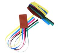 ARTIBETTER 2Pcs Multi-Color Pu Leather Ribbon Bookmarks Page Markers for Reading DIY Projects Convenient Book Accessories for Students and Teachers