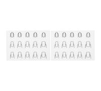 Artibetter 2pcs Nail Art Practice Mat Manicure Coloring Mat Silicone White Protective Pad for Professional Salon and Personal Use Decals