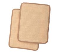 Artibetter 2pcs Natural Sisal Cat Scratch Mat Pet Sleeping Mats for Indoor Cats Bunny Scratch Pads for Cages Guinea Pig Bed Sisal