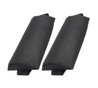 Artibetter 2pcs Outdoor Lounge Chair Headrest Pillow Black Sponge Removable Easy Installation Neck Cushion for Folding Patio Lawn Recliner Leisure Chairs