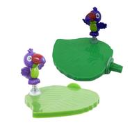 ARTIBETTER 2Pcs Parrot Bird Perch Platforms with Leaf Design, Plastic Hanging Cage Stands for Small Parakeets and Parrots, Play Gym Accessories and Grinding Perches for Pet Birds