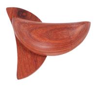 Artibetter 2pcs Peach Wood Divination Cups Holy Divination Supplies for Worship and Temple Decoration Elegant Wood Buddhist Table Ornaments for Home and Spiritual Use