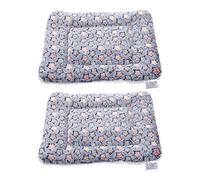 Artibetter 2pcs Pet Floor Cushion for Dogs and Cats, Thick Flannel Dog Bed Mat with Warm-keeping and Comfortable Touch, for Winter Use on Sofa Or Pet Cage