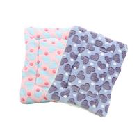 Artibetter 2pcs Pet Warm Pad Cotton Mat Soft Cozy Resting Cushion for Small Dogs Cats Indoor Outdoor Use Winter Autumn Spring Summer Random Color