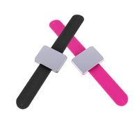ARTIBETTER 2pcs Pin Cushion Bracelet Flexible Silicone Wristbands with Slap Strap Design for Men Women Comfortable Lightweight Pin Holder for Sewing Hair Styling and Makeup Artists