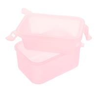 Artibetter 2pcs Plastic Double Layer Manicure Bowl for Hand Soaking, Nail Polishing and False Nail Removal, Sturdy and Warm Soak off Bowl Suitable for Beauty Salon and Home Use