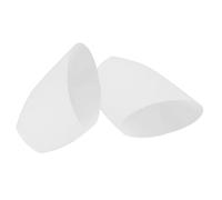 Artibetter 2Pcs Plastic Horseshoe Lampshade Light Cover Inclined Head Design for Table Desk Lamps Frosted White Middle Easy Installation Home Decorative Replacement